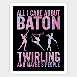 Baton Twirling and 3 people Magnet